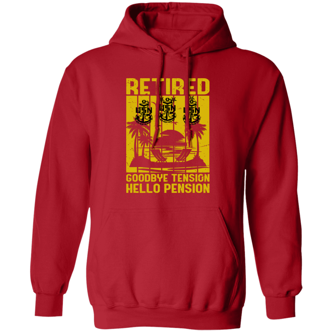 Retired Hello Pension V2 Pullover Hoodie