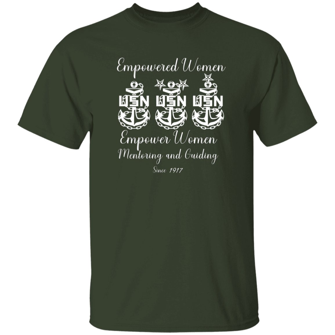 Empowered Women White Design 5.3 oz. T-Shirt