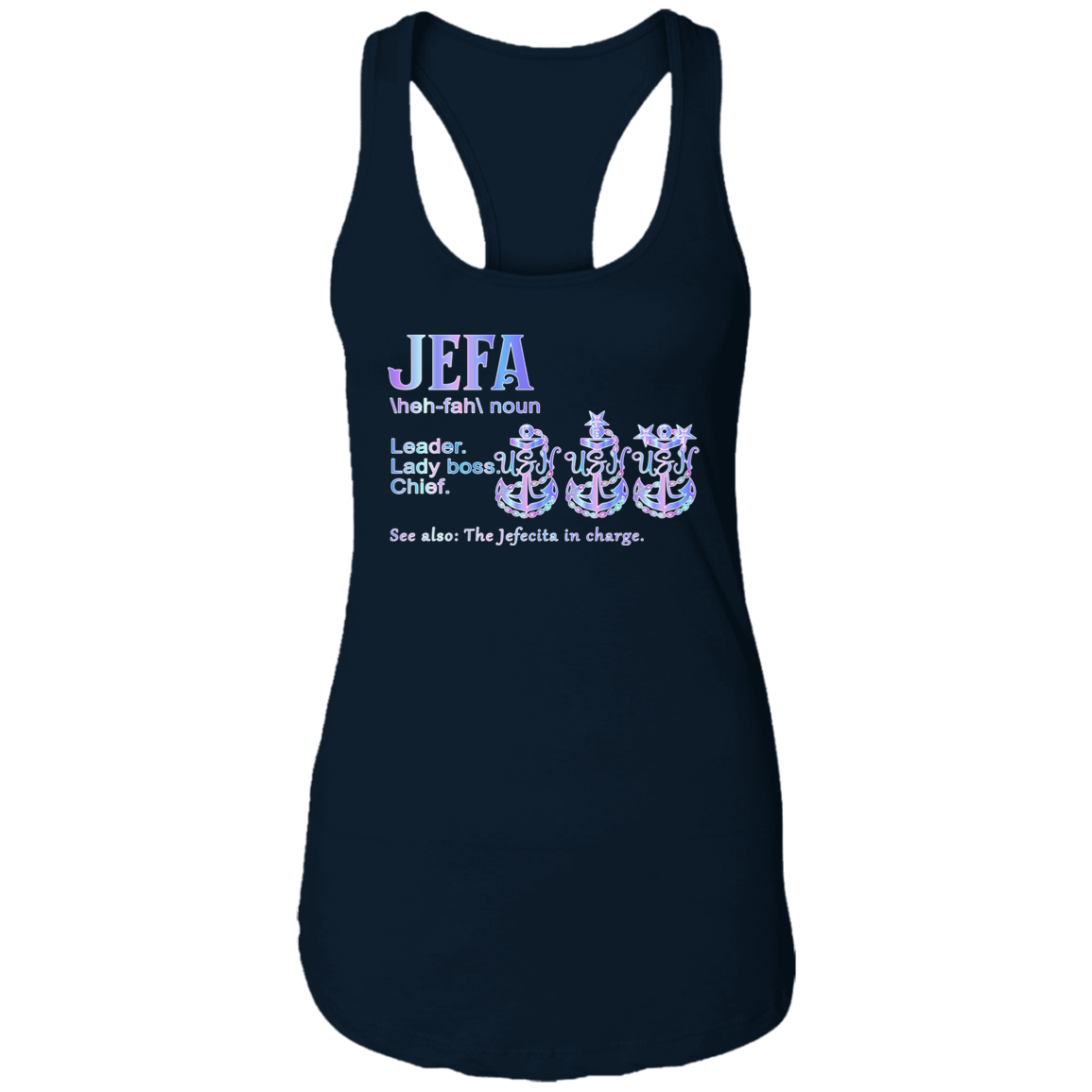 Jefa Definition Racerback Tank