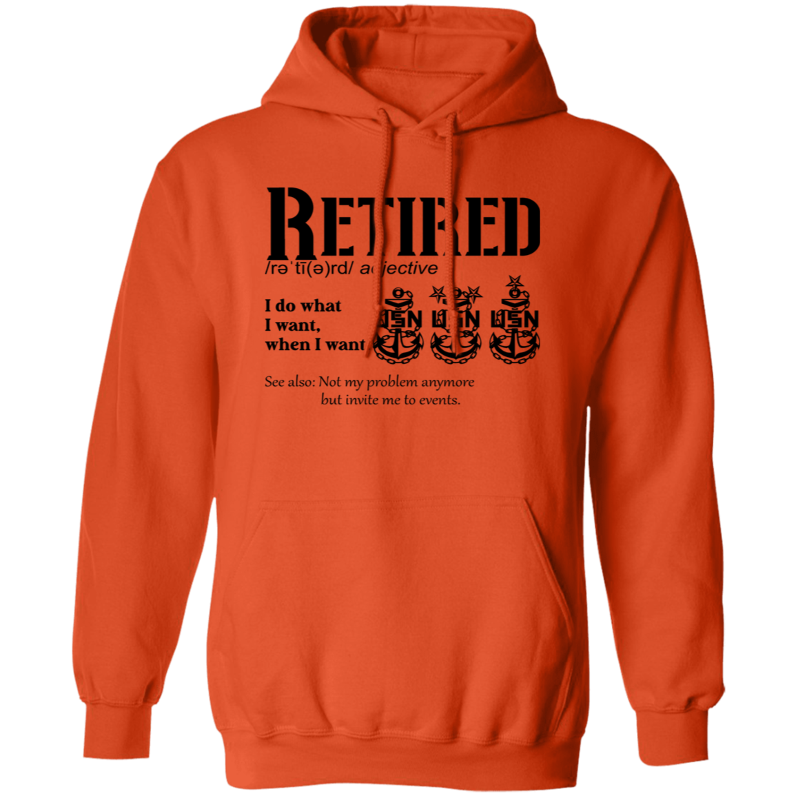 Retired Definition Pullover Hoodie