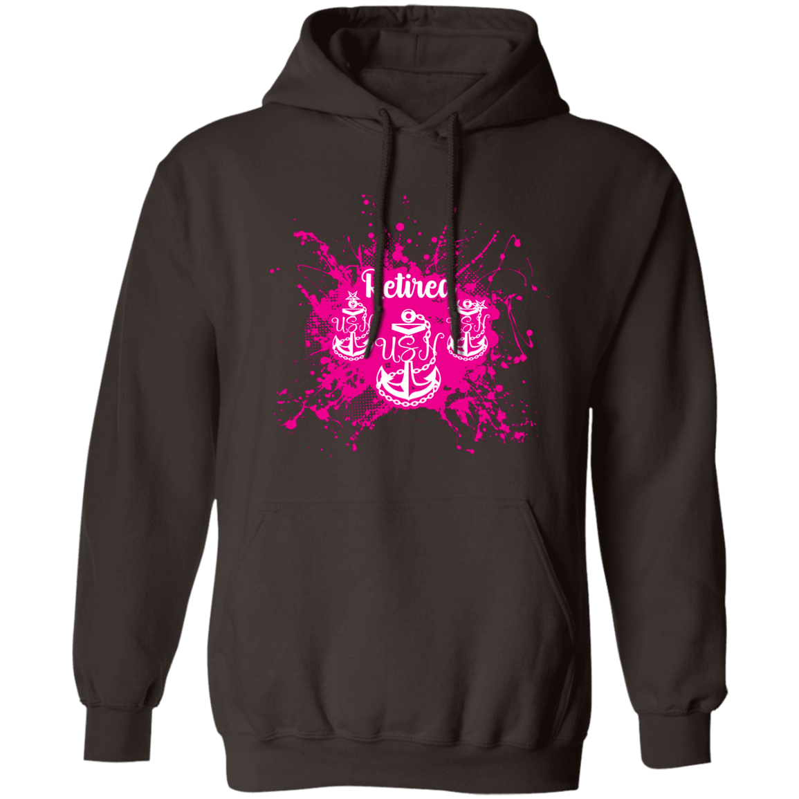 Retired Chief Pink Paint Pullover Hoodie