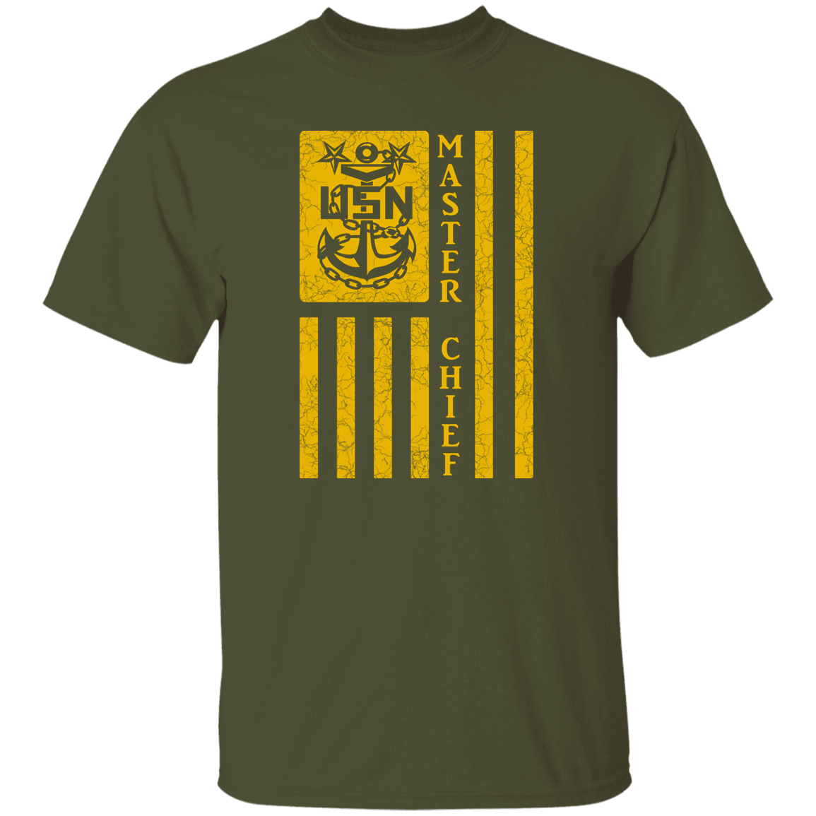 Master Chief Flag Gold 5.3 oz. T-Shirt