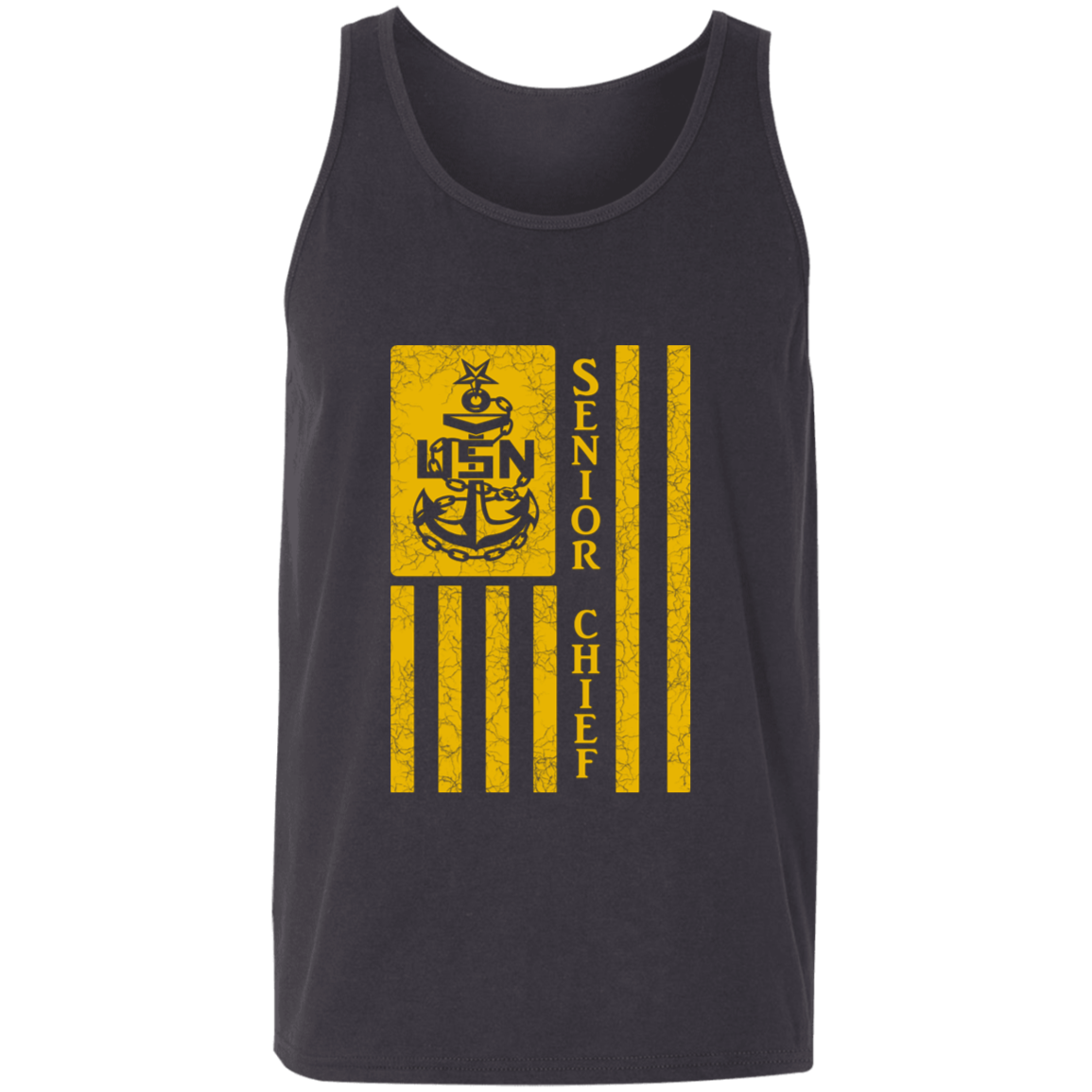 Senior Chief Flag Gold Unisex Tank