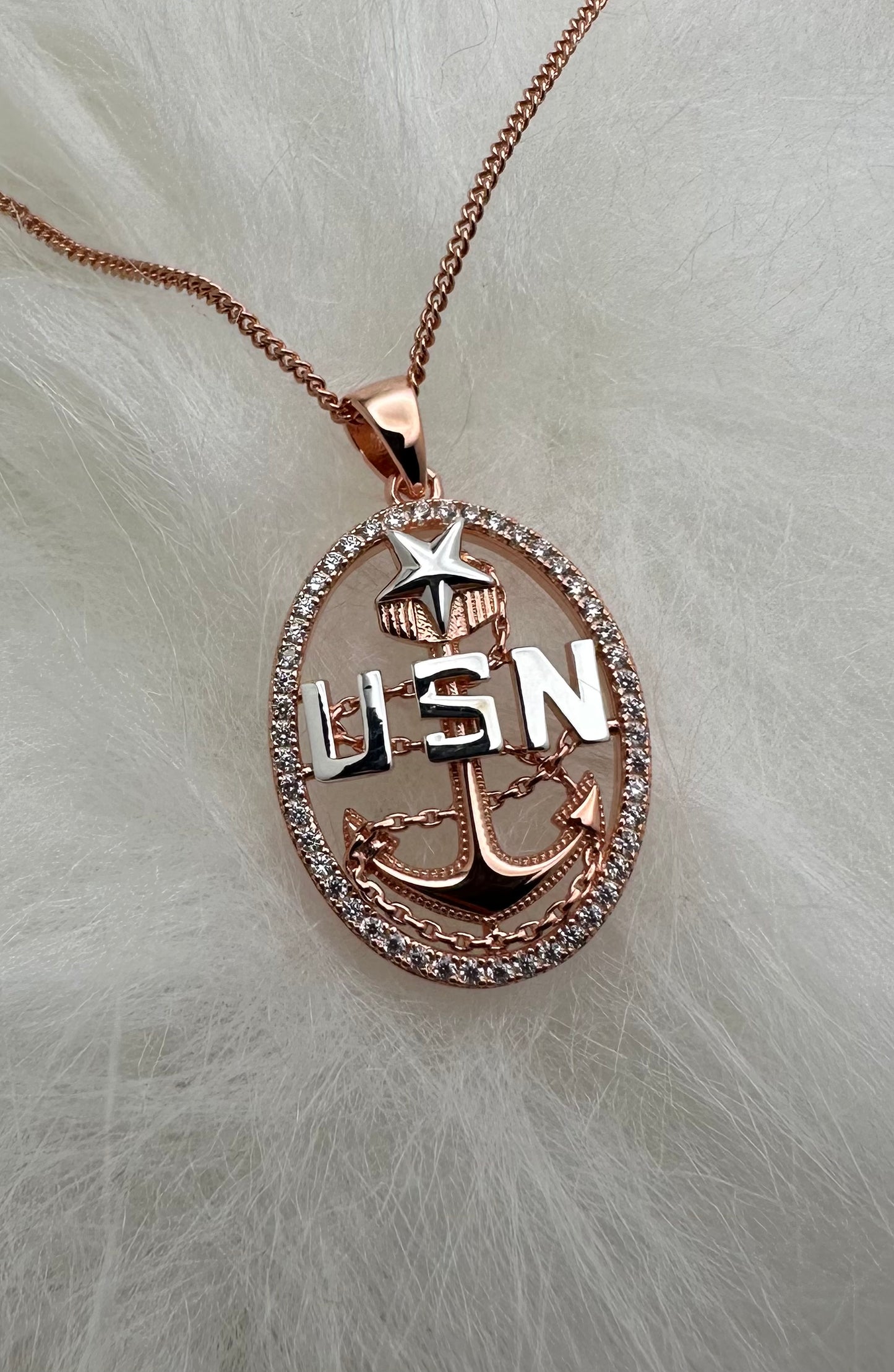 Anchor Pendant and Necklace