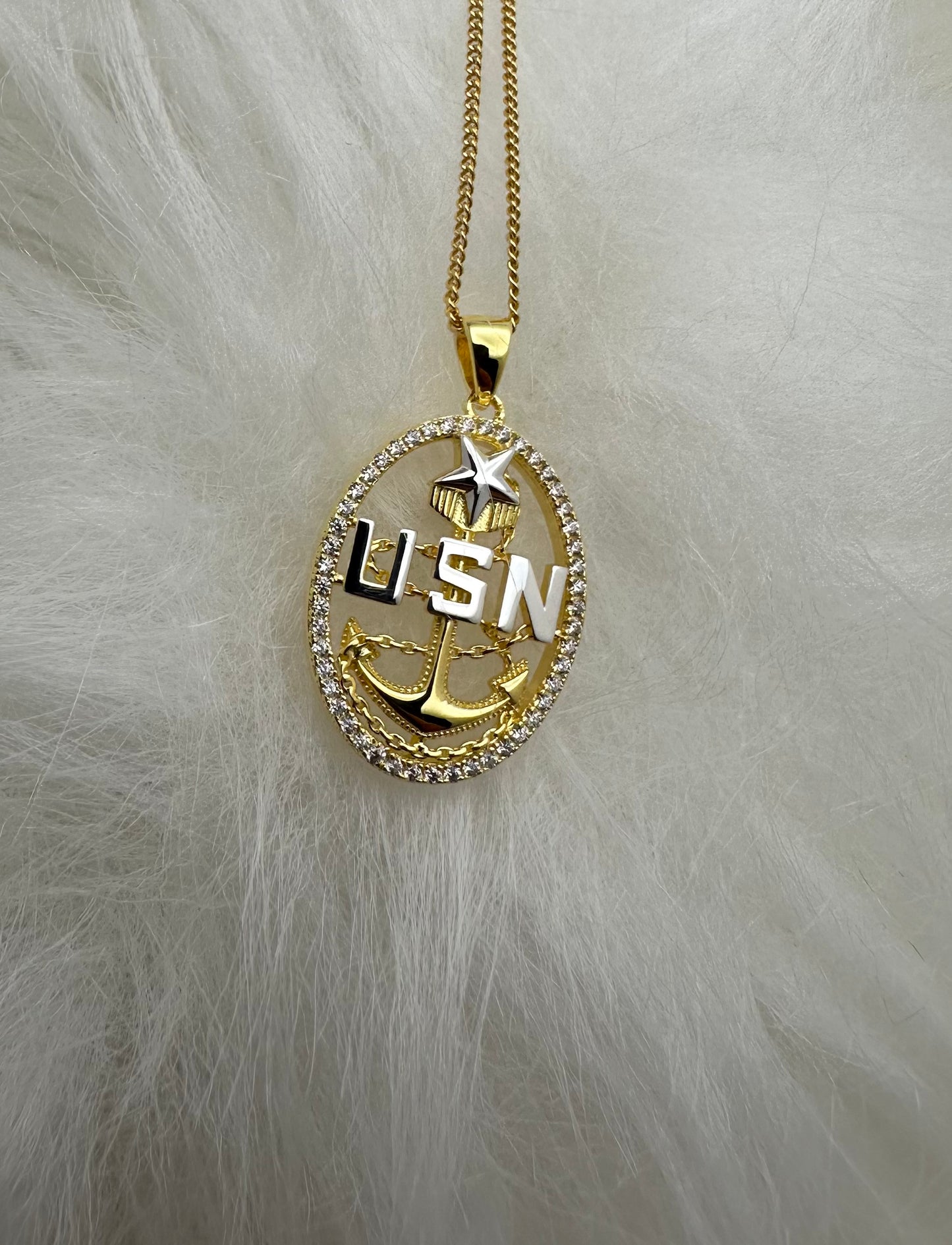 Anchor Pendant and Necklace