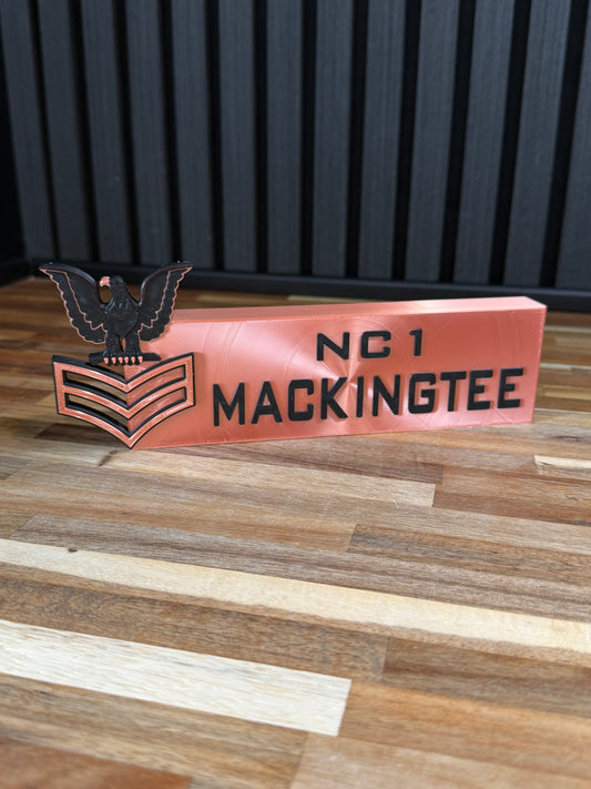 Junior Sailor Desk Name Plate