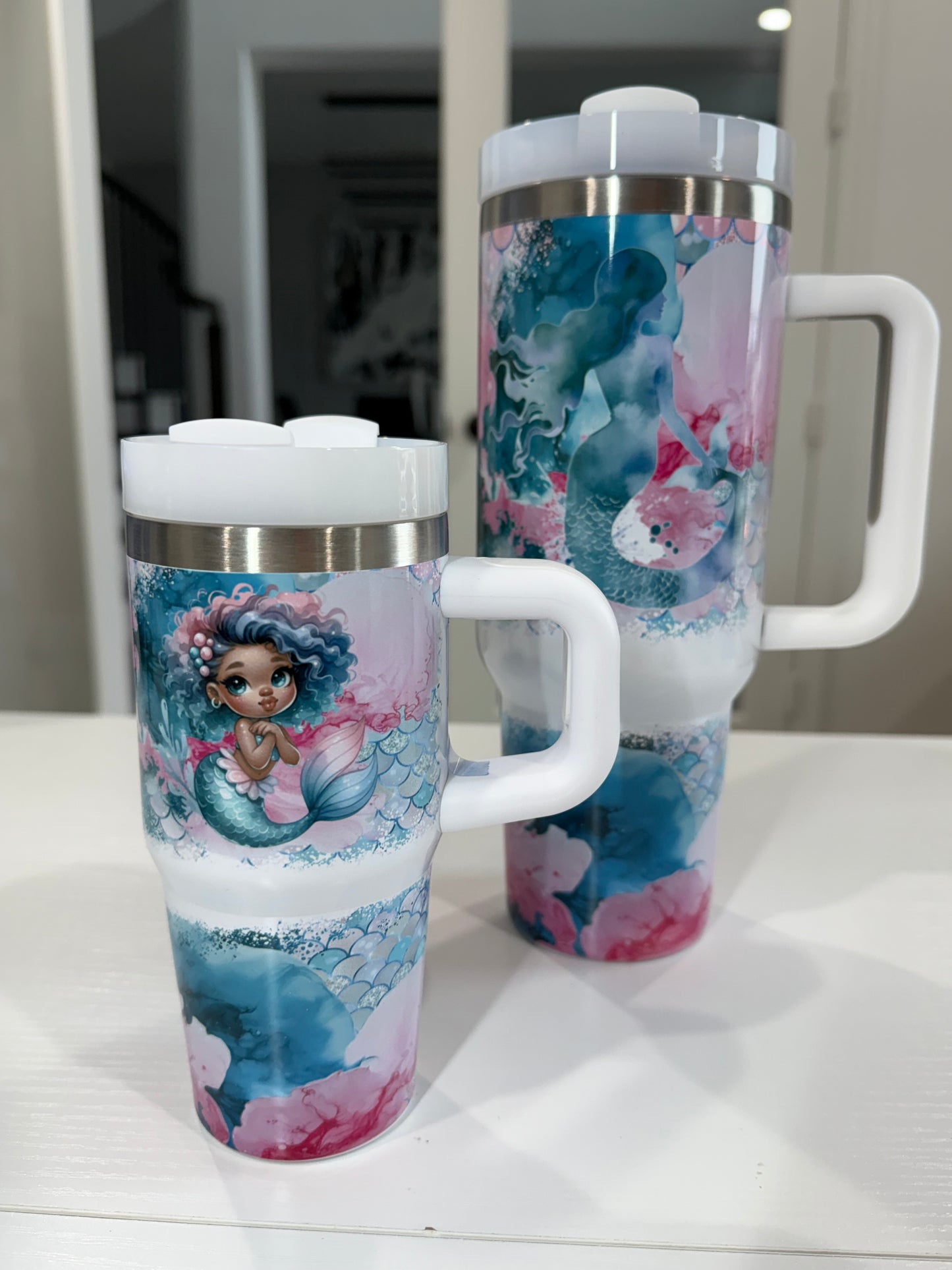 Mommy and Me Mermaid 40 oz and 14oz Tumbler