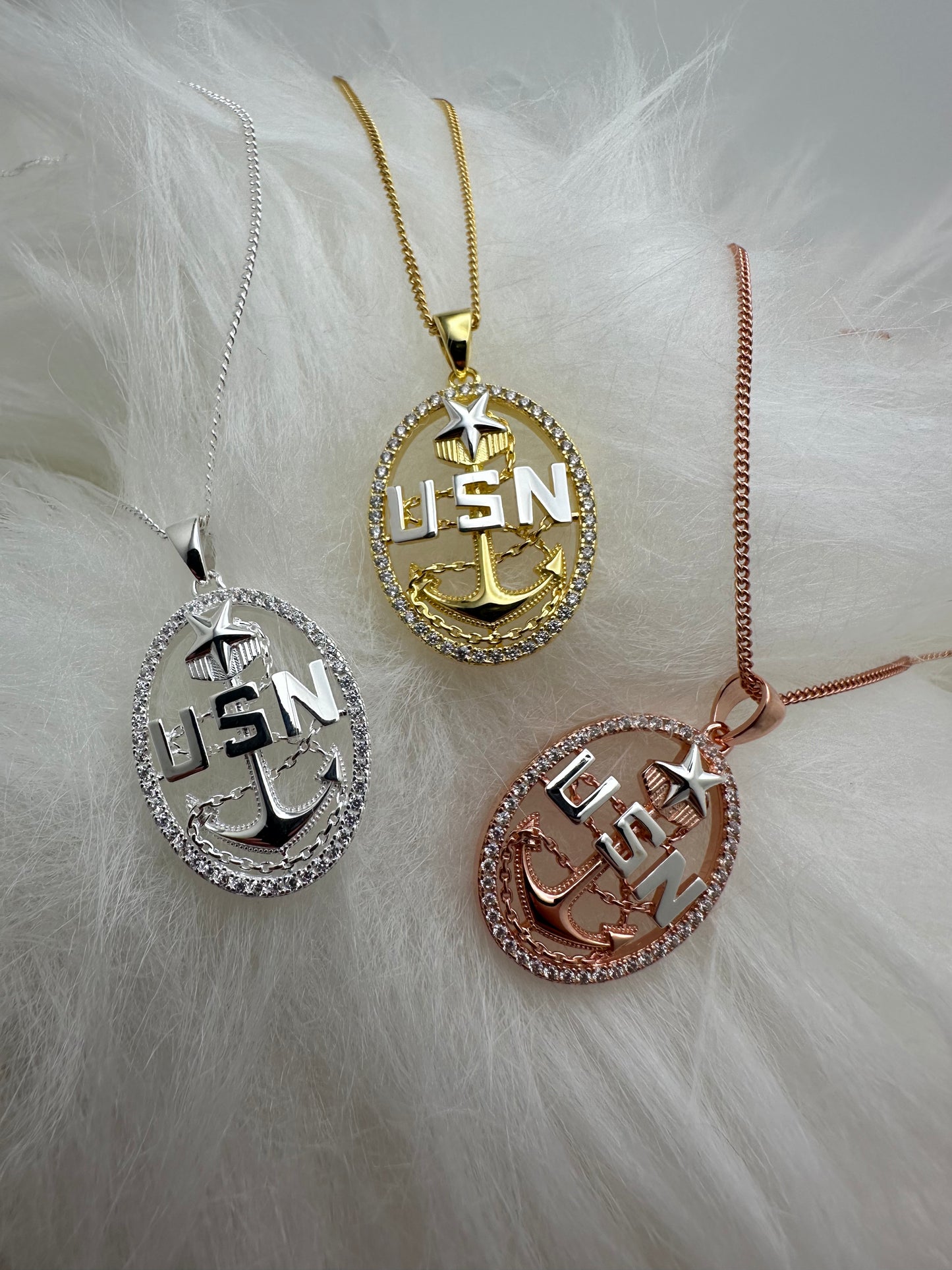 Anchor Pendant and Necklace