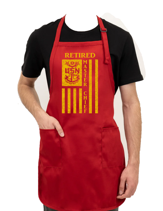 Retired Flag Apron