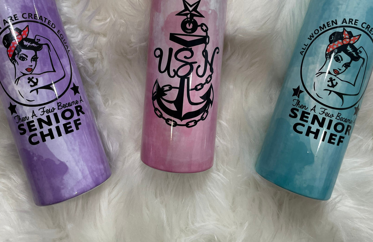 Navy Girl Water Bottle 26oz