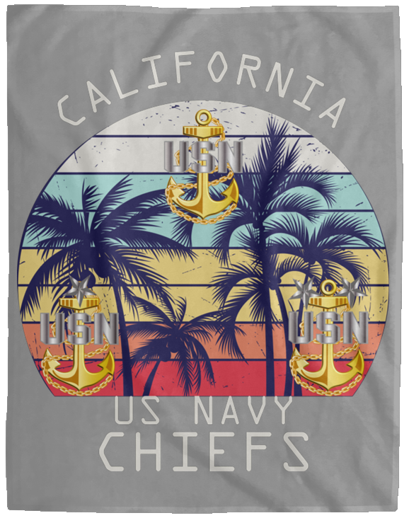 California Chiefs Plush Fleece Blanket - 60x80