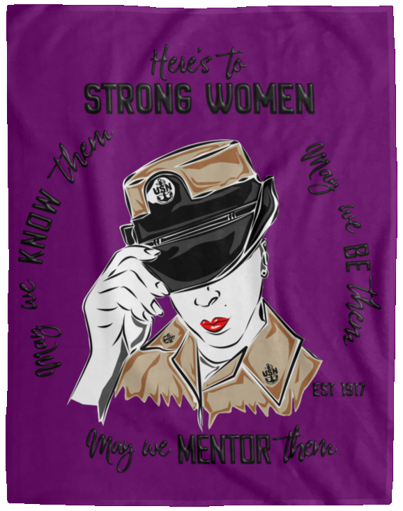 Strong Women Plush Fleece Blanket - 60x80