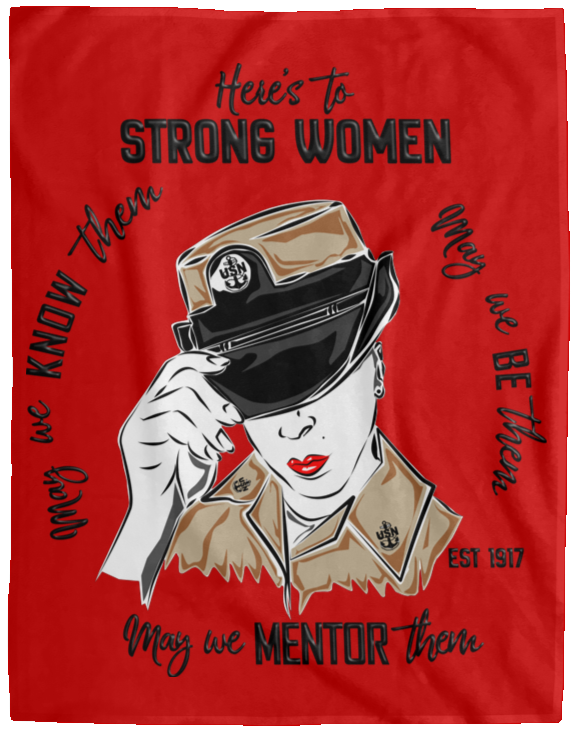 Strong Women Plush Fleece Blanket - 60x80
