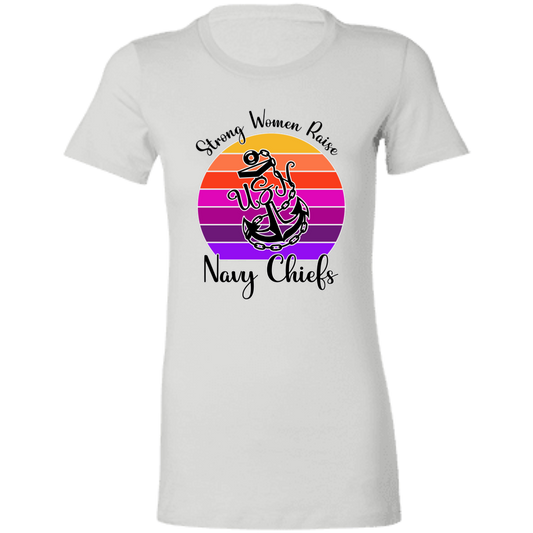 Strong Navy Mom Ladies' Favorite T-Shirt