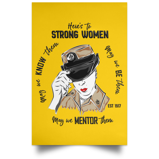 Strong Women V2 Satin Poster