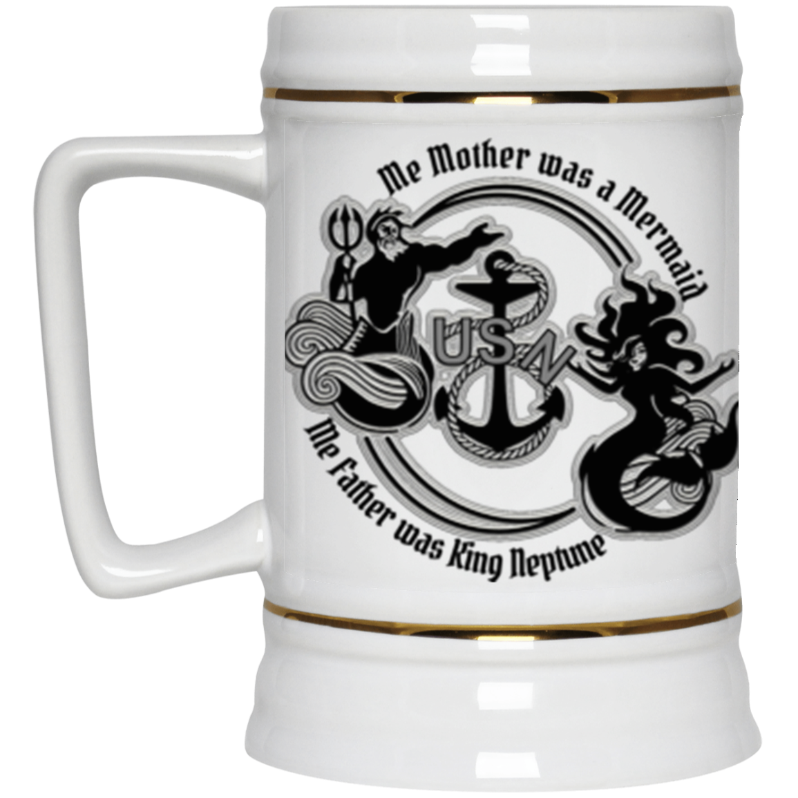 Me Mother and Father Beer Stein 22oz.