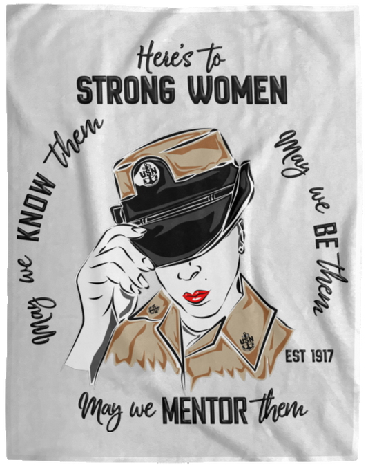 Strong Women Plush Fleece Blanket - 60x80