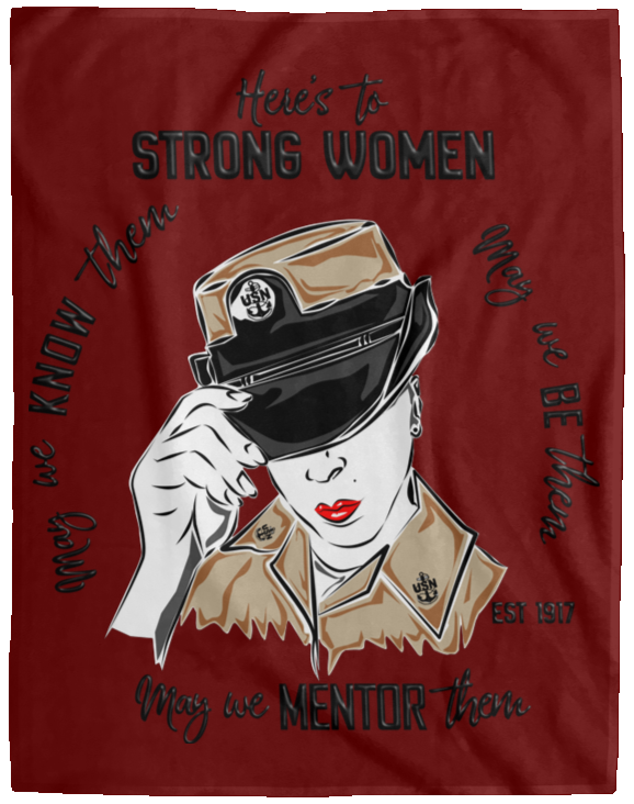 Strong Women Plush Fleece Blanket - 60x80