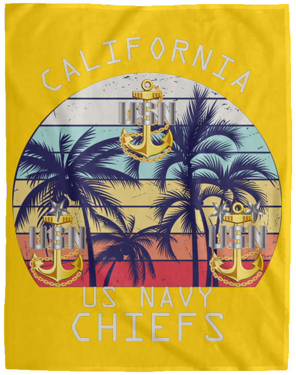 California Chiefs Plush Fleece Blanket - 60x80
