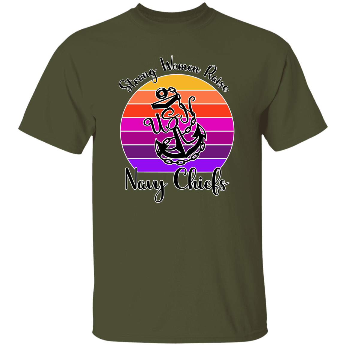 Strong Navy Mom 5.3 oz. T-Shirt