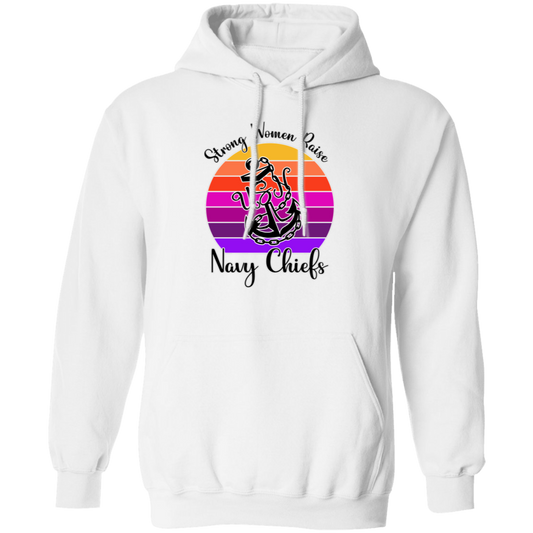 Strong Navy Mom Pullover Hoodie