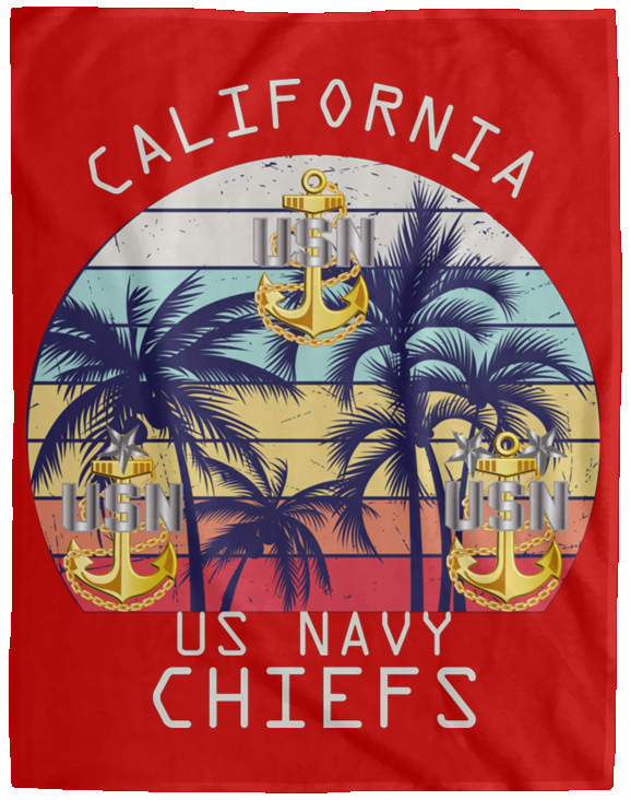 California Chiefs Plush Fleece Blanket - 60x80