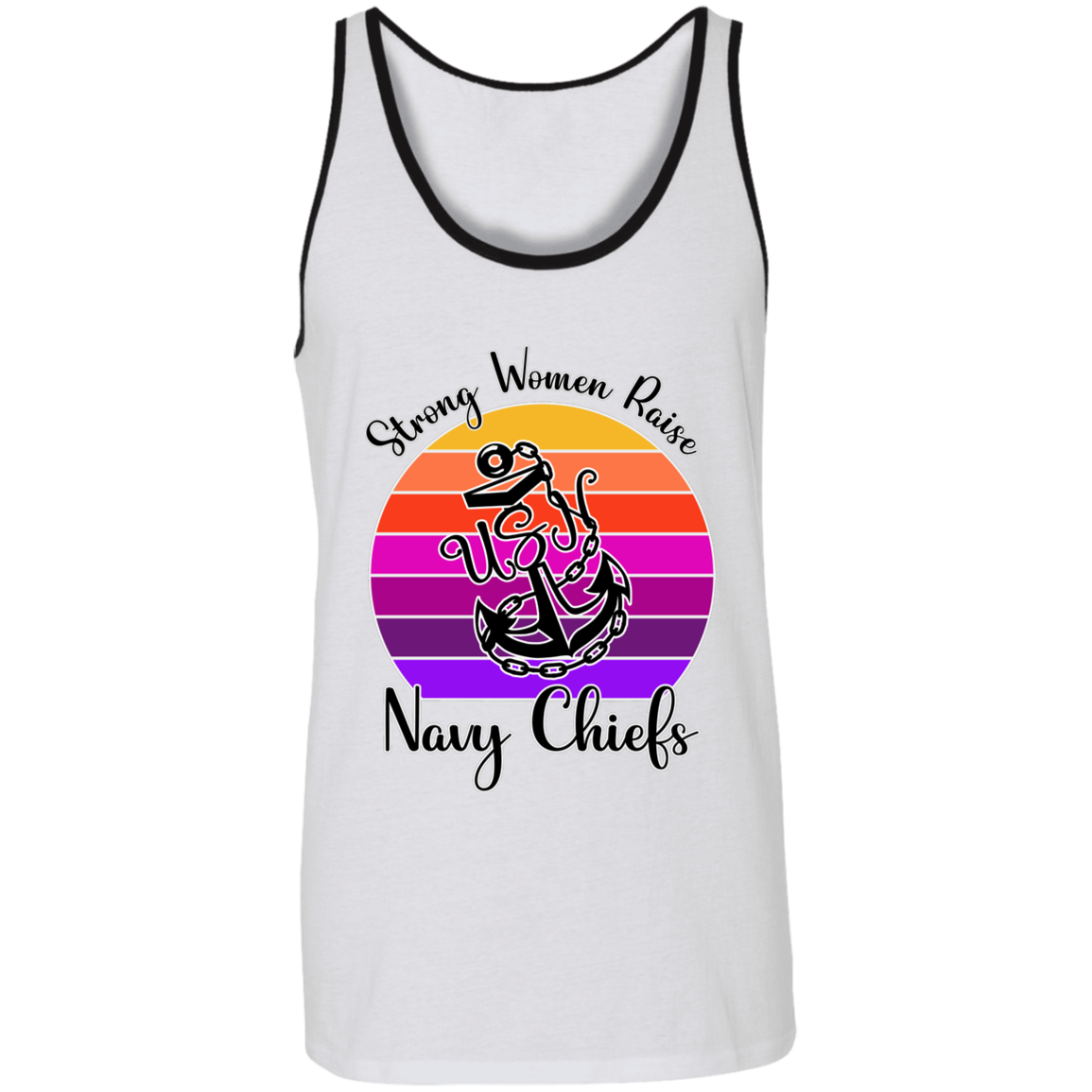 Strong Navy Mom Unisex Tank