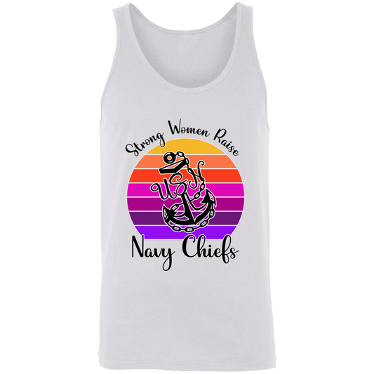 Strong Navy Mom Unisex Tank