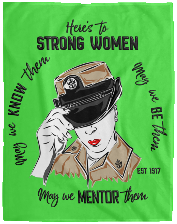 Strong Women Plush Fleece Blanket - 60x80