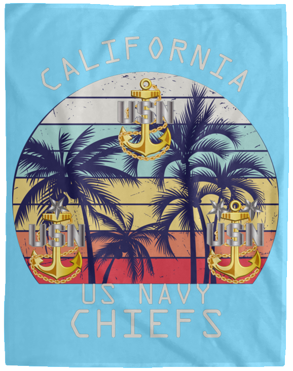 California Chiefs Plush Fleece Blanket - 60x80
