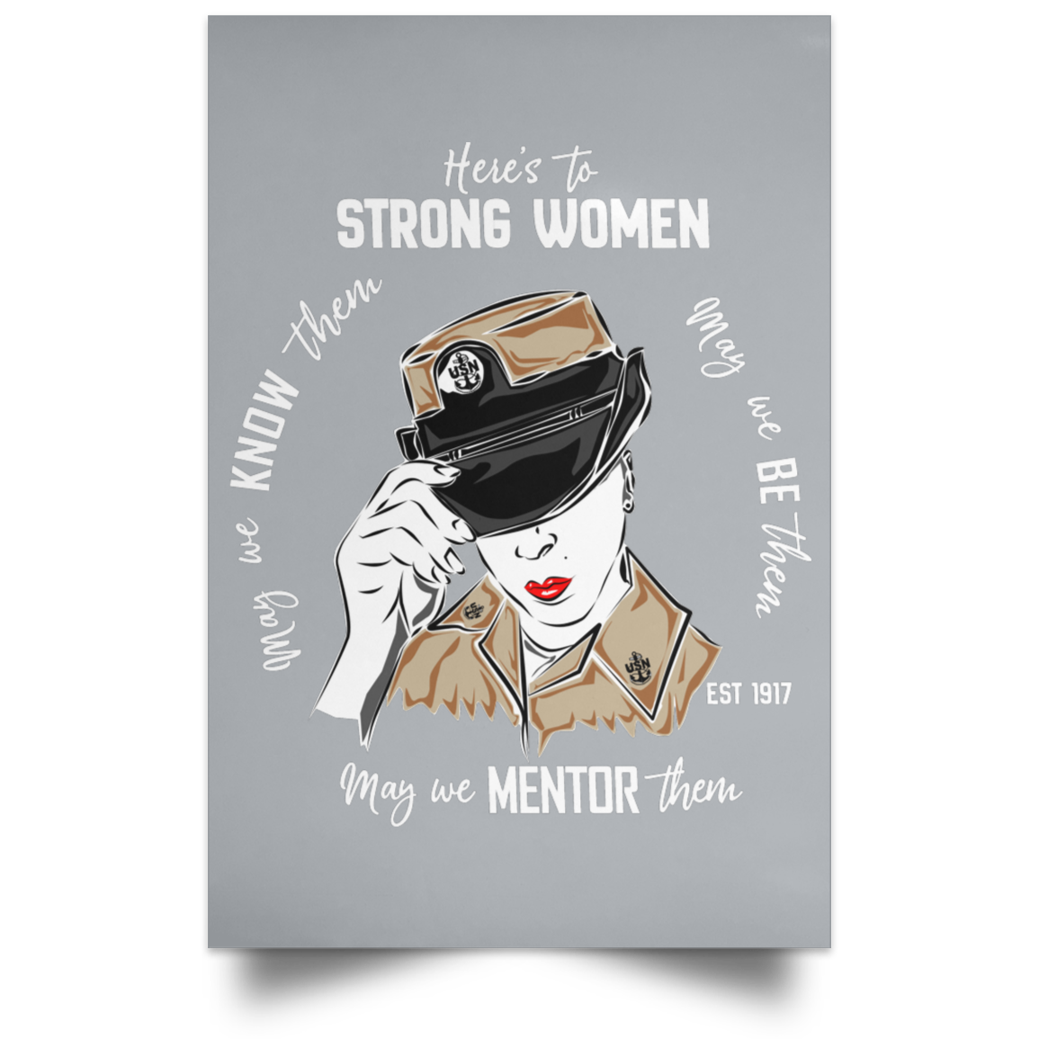Strong Woman Satin Poster