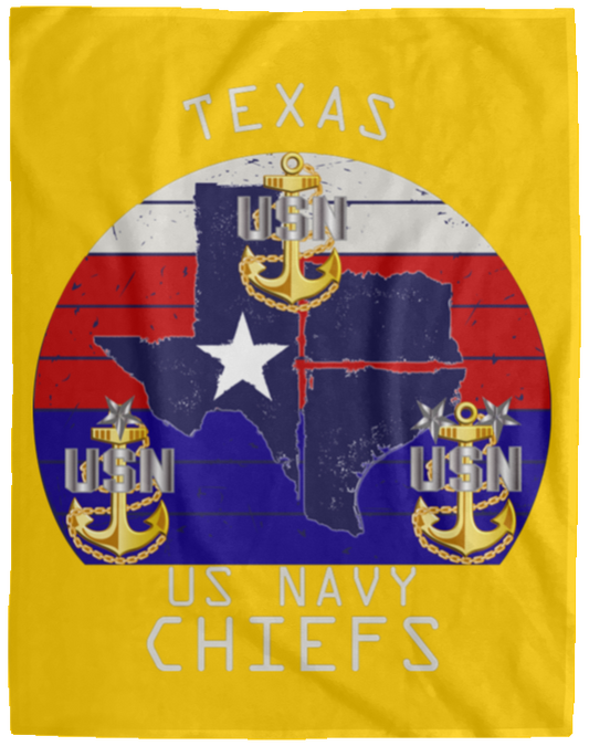 Texas Chiefs Plush Fleece Blanket - 60x80