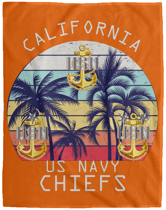 California Chiefs Plush Fleece Blanket - 60x80