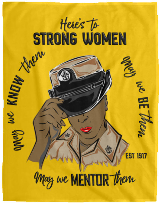 Strong Women V2 Plush Fleece Blanket - 60x80