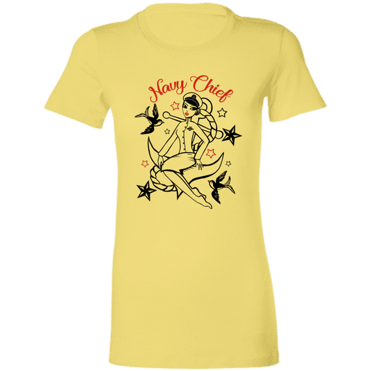 Navy Chief Pin Up Ladies' T-Shirt