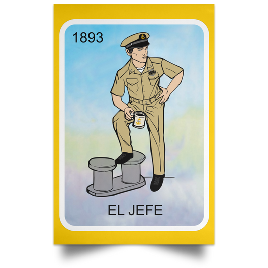 El Jefe Satin Poster