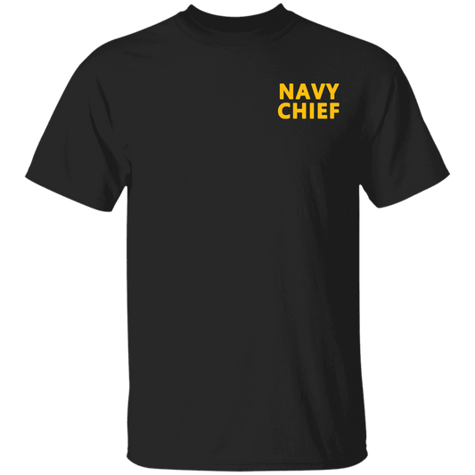 Navy Girl Gold and White Design T-Shirt