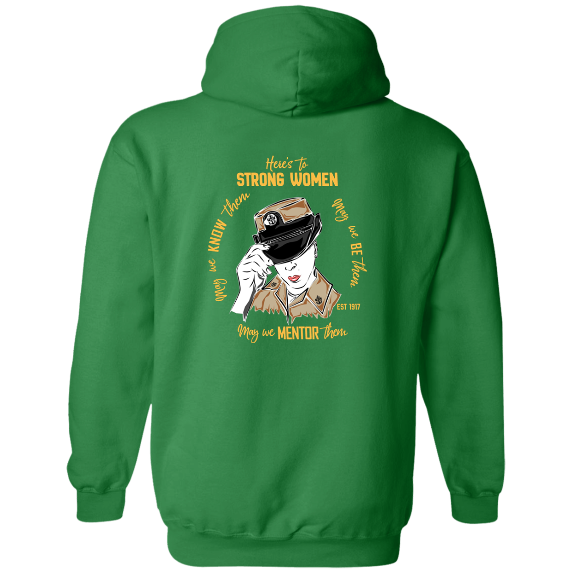 Strong Woman Zip Up Hooded Sweatshirt