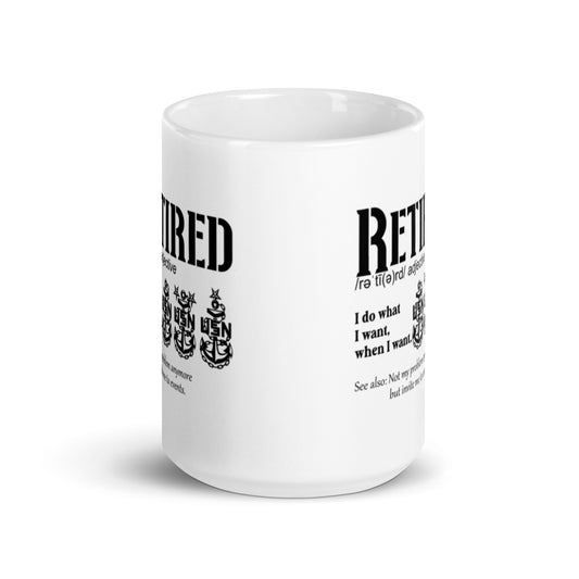 Retired Definition 15 oz White Mug
