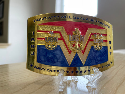 Retro WW CPO Belt Buckle