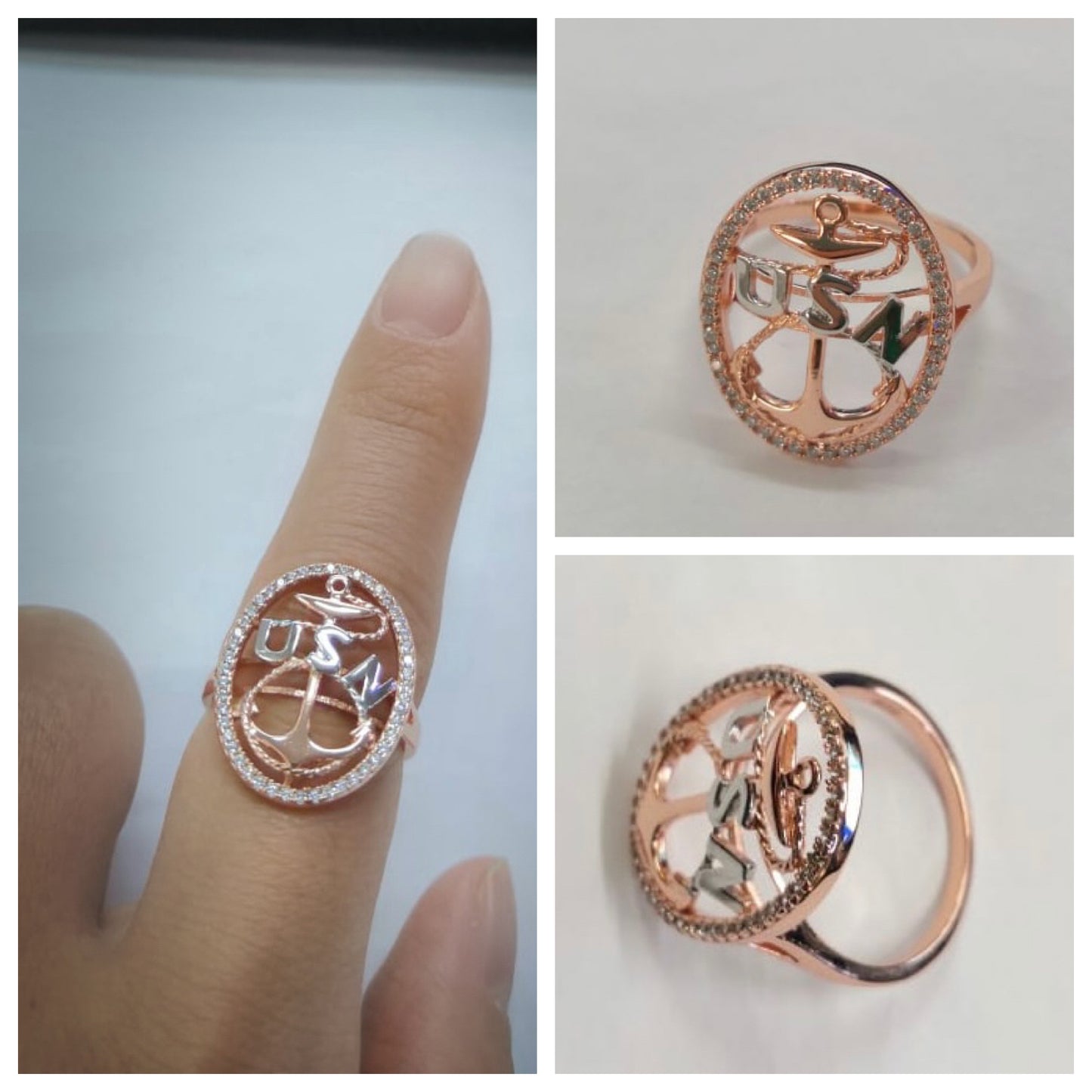 Heritage Anchor Rose Ring