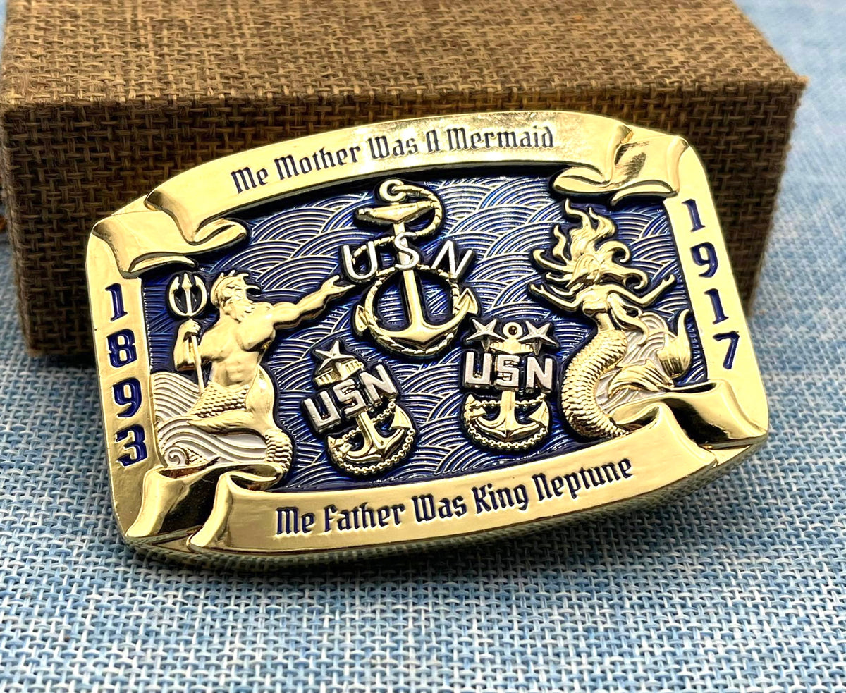 Me Mother and Father Belt Buckle