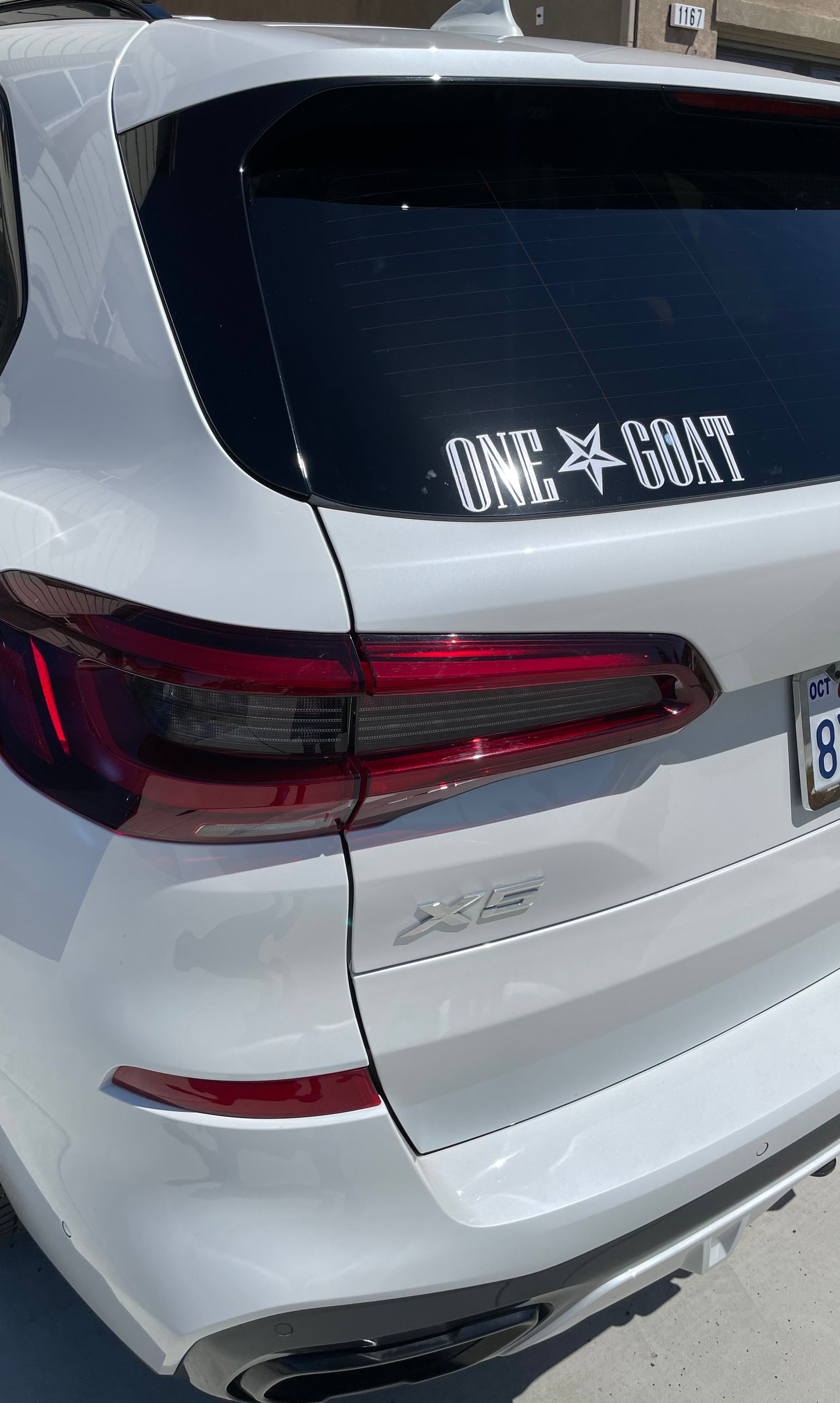 One Star Goat Car Decal