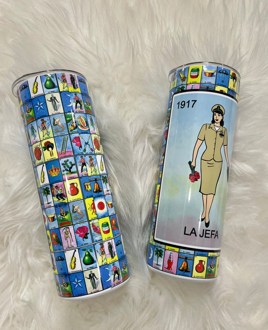 La Jefa El Jefe Tumbler 20oz