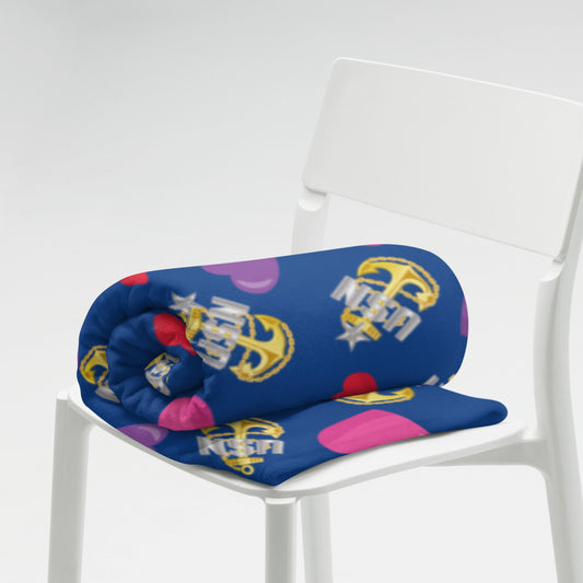 Anchors and Hearts Cozy Plush Fleece Blanket - 60x80