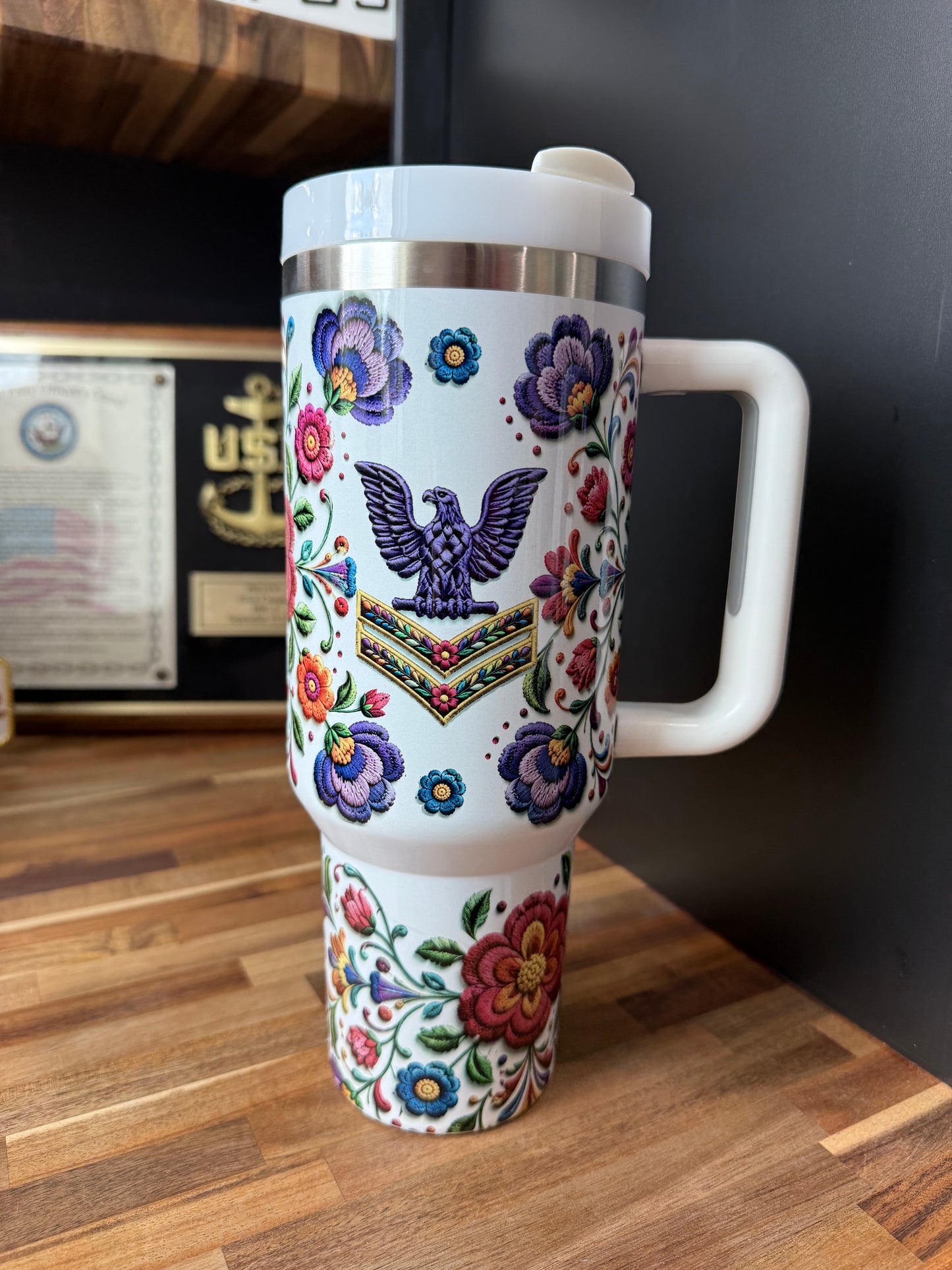 Embroidery Love 40 oz Tumbler