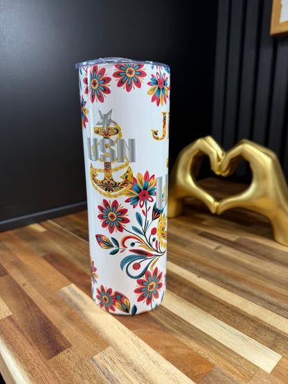 Jefa de Flores Tumbler 20oz