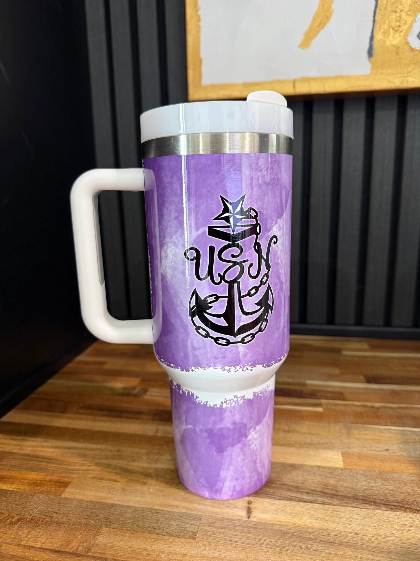 Navy Girl 40 oz Tumbler