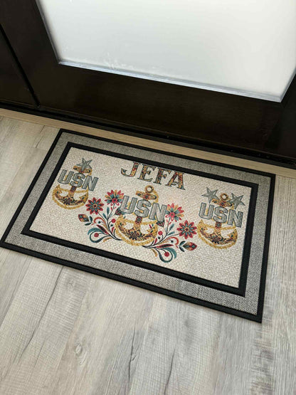 House of Anchors Indoor Outdoor Door Mat
