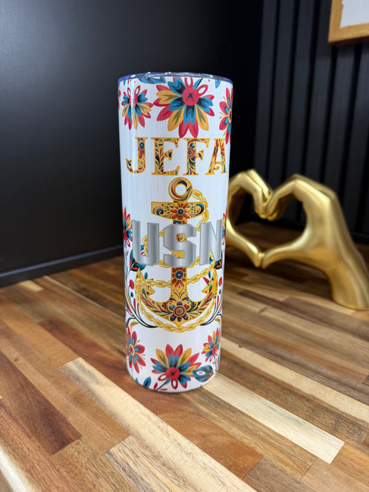 Jefa de Flores Trifecta Tumbler 20oz